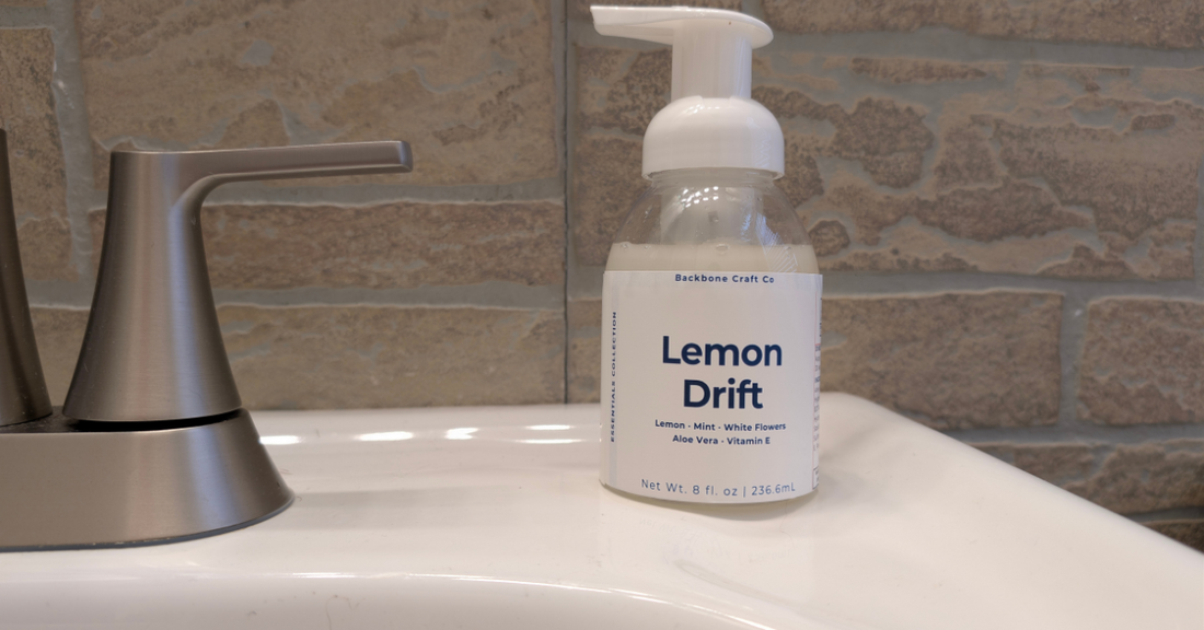 Lemon Drift Foaming Hand Soap — New from Backbone Craft Co.
