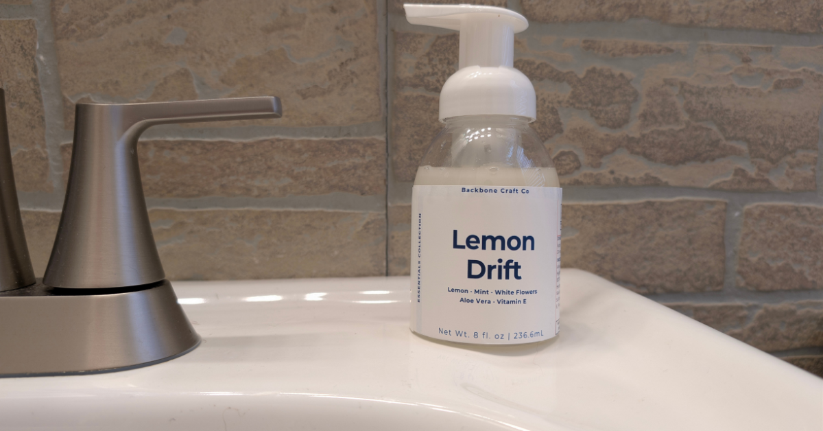 Lemon Drift Foaming Hand Soap — New from Backbone Craft Co.