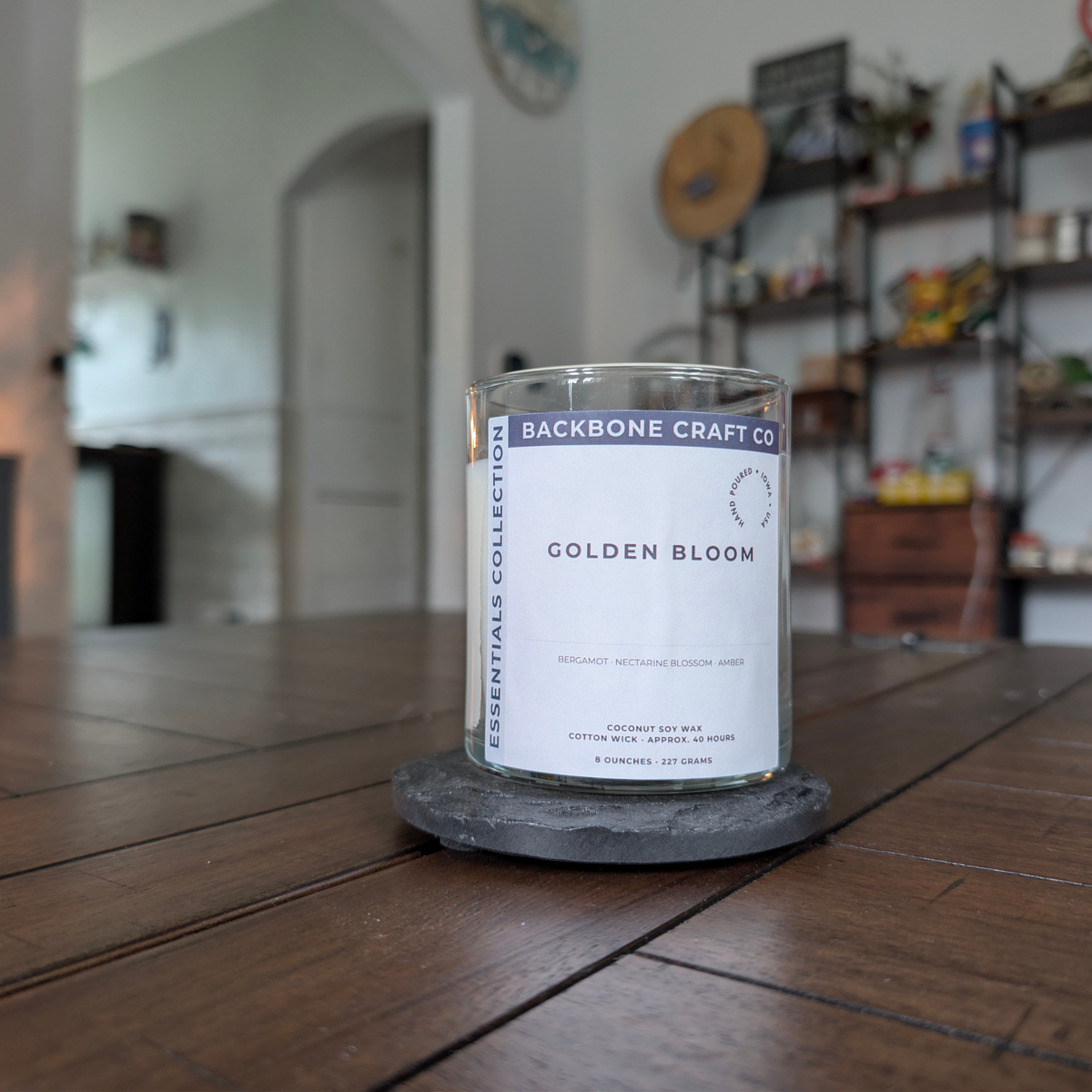 Golden Bloom Candle