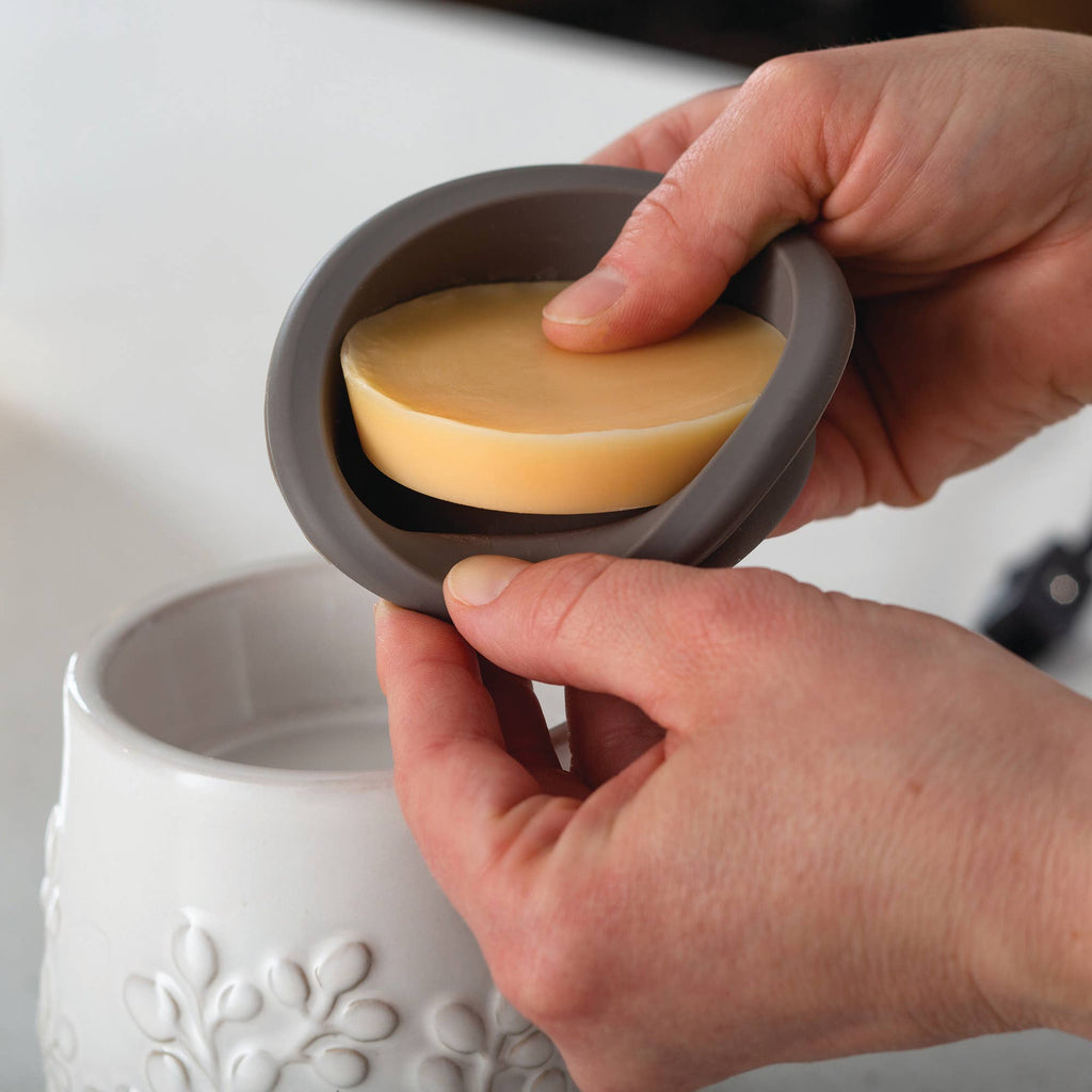 Gray Hobnail Flip Dish Wax Warmer
